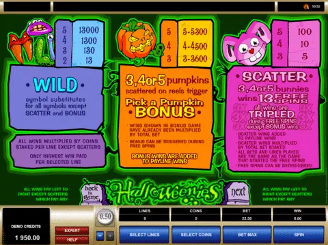 play halloweenies slot