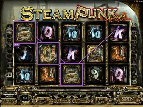 steam punk heroes slot game