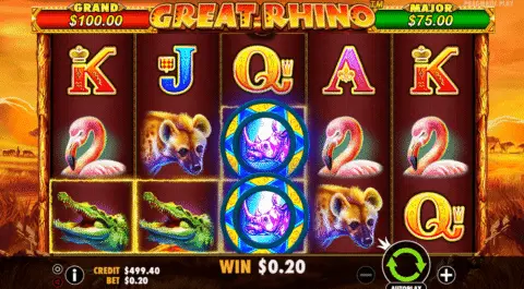 Great Rhino slot free spins