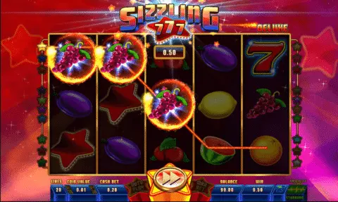 Sizzling 777 Deluxe slot game