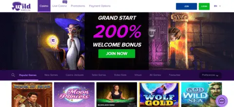 Wild Jackpots Casino bonus