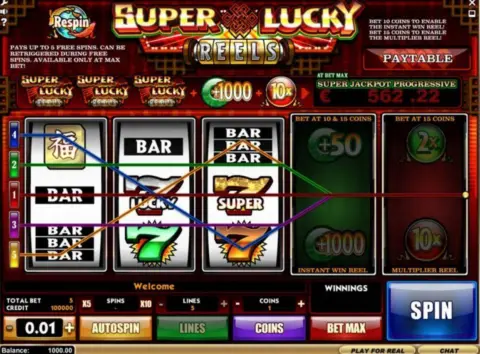 play Super Lucky Reels slot