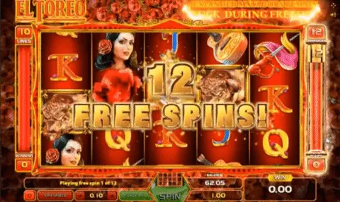 El Toreo slot free spins