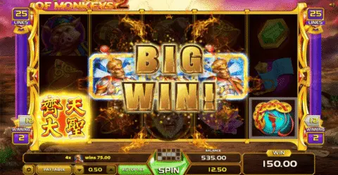 King of Monkeys 2 slot free spins