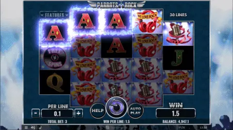 Parrots Rock slot game