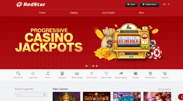 Red Star Casino welcome bonus