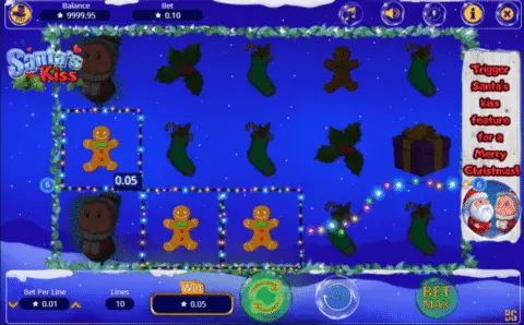 Santas Kiss slot free spins