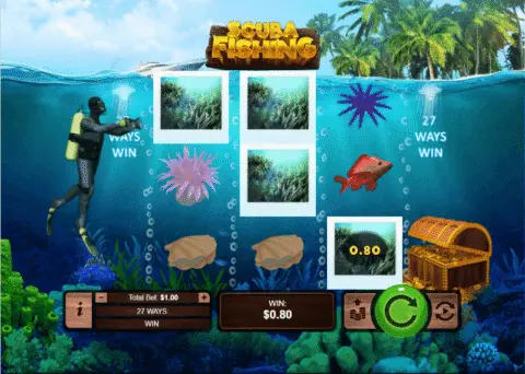 Scuba Fishing slot free spins