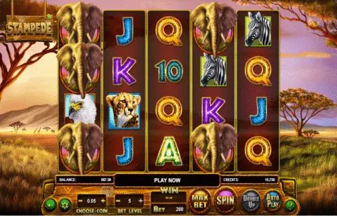 Stampede slot free spins