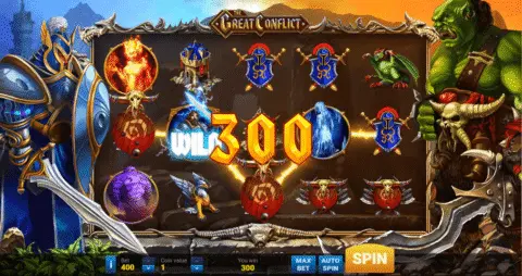 The Great Conflict slot free spins