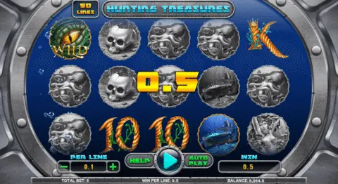 hunting treasures slot free spins