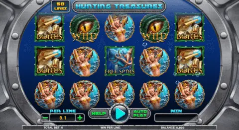 hunting treasures slot game