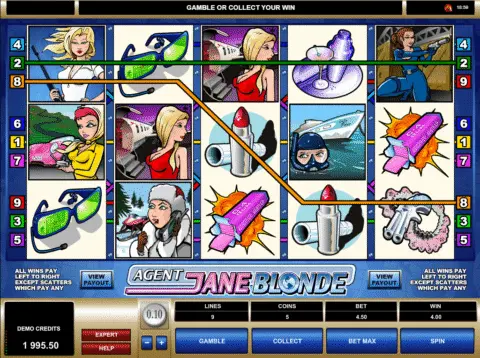 Agent Jane Blonde slot free spins