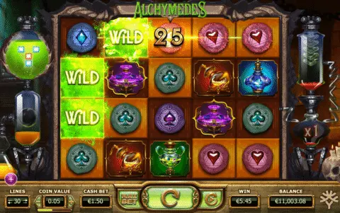 Alchymedes slot free spins