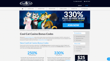 Cool Cat casino bonus codes and promotions