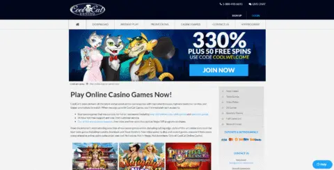 Cool Cat casino slot games