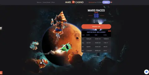 Mars Casino tournaments