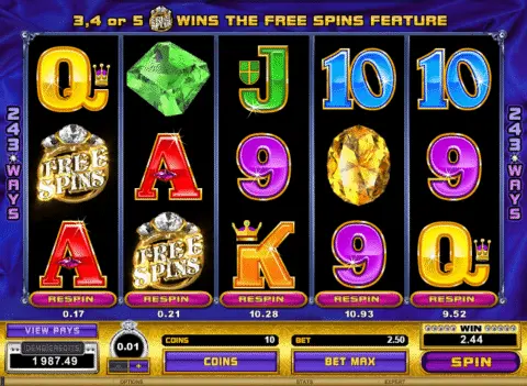 Reel Gems slot free spins