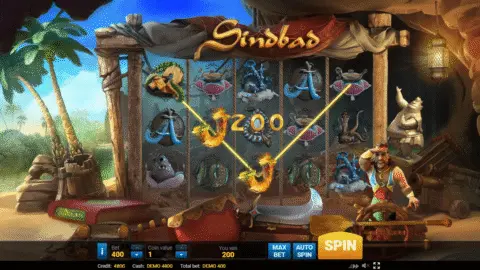 Sindbad slot game