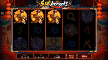 Six Acrobats slot free spins