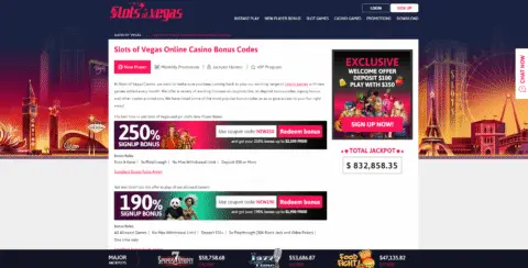 Slots of vegas casino promotions