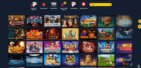 SpinUp casino slot games