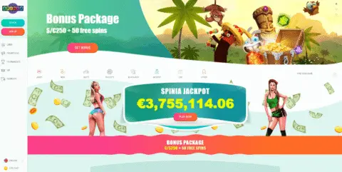 Spinia casino free spins