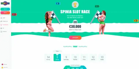 Spinia casino tournaments