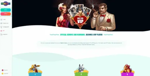 Spinia casino vip program