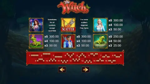The Witch slot free spins