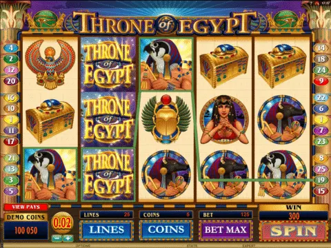 Throne of Egypt slot free spins