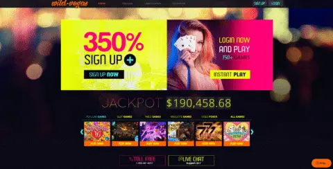 Wild Vegas Casino bonus