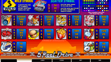 play 5 Reel Drive slot