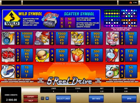 play 5 Reel Drive slot
