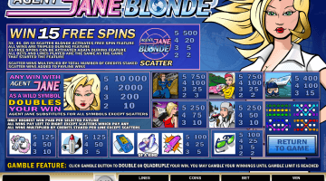 play Agent Jane Blonde slot