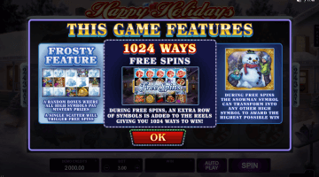 play Happy Holidays slot