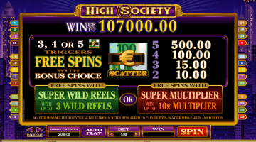 play High Society slot