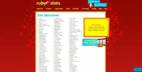 ruby slots casino games