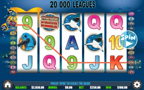 20000 Leagues slot free spins