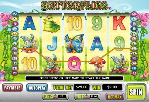 Butterflies slot free spins