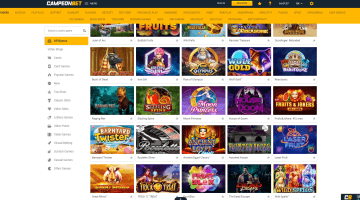 CampeonBet casino games
