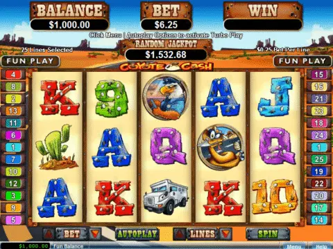 Coyote Cash slot game