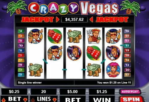 Crazy Vegas slot free spins