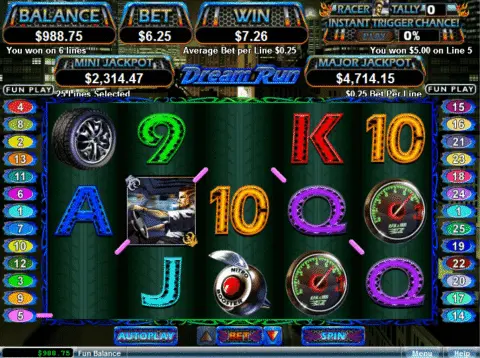 Dream Run slot free spins