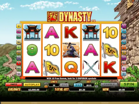 Dynasty slot free spins