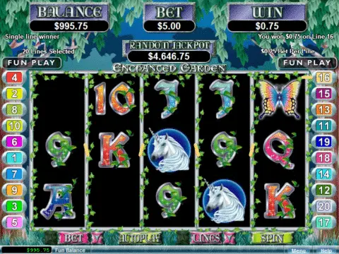 Enchanted Garden slot free spins