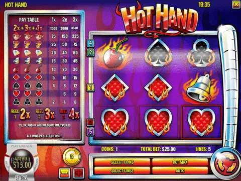 Hot Hand slot free spins