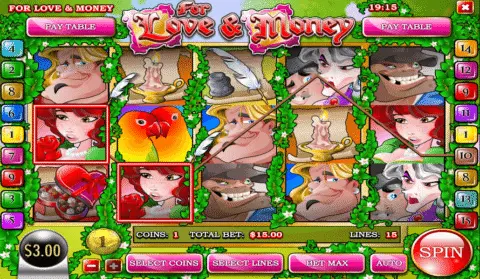 Love and Money slot free spins
