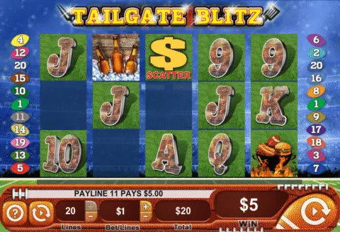 Tailgate Blitz slot free spins