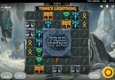 Thors Lightning slot free spins